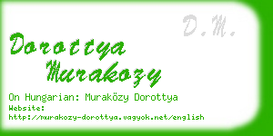 dorottya murakozy business card